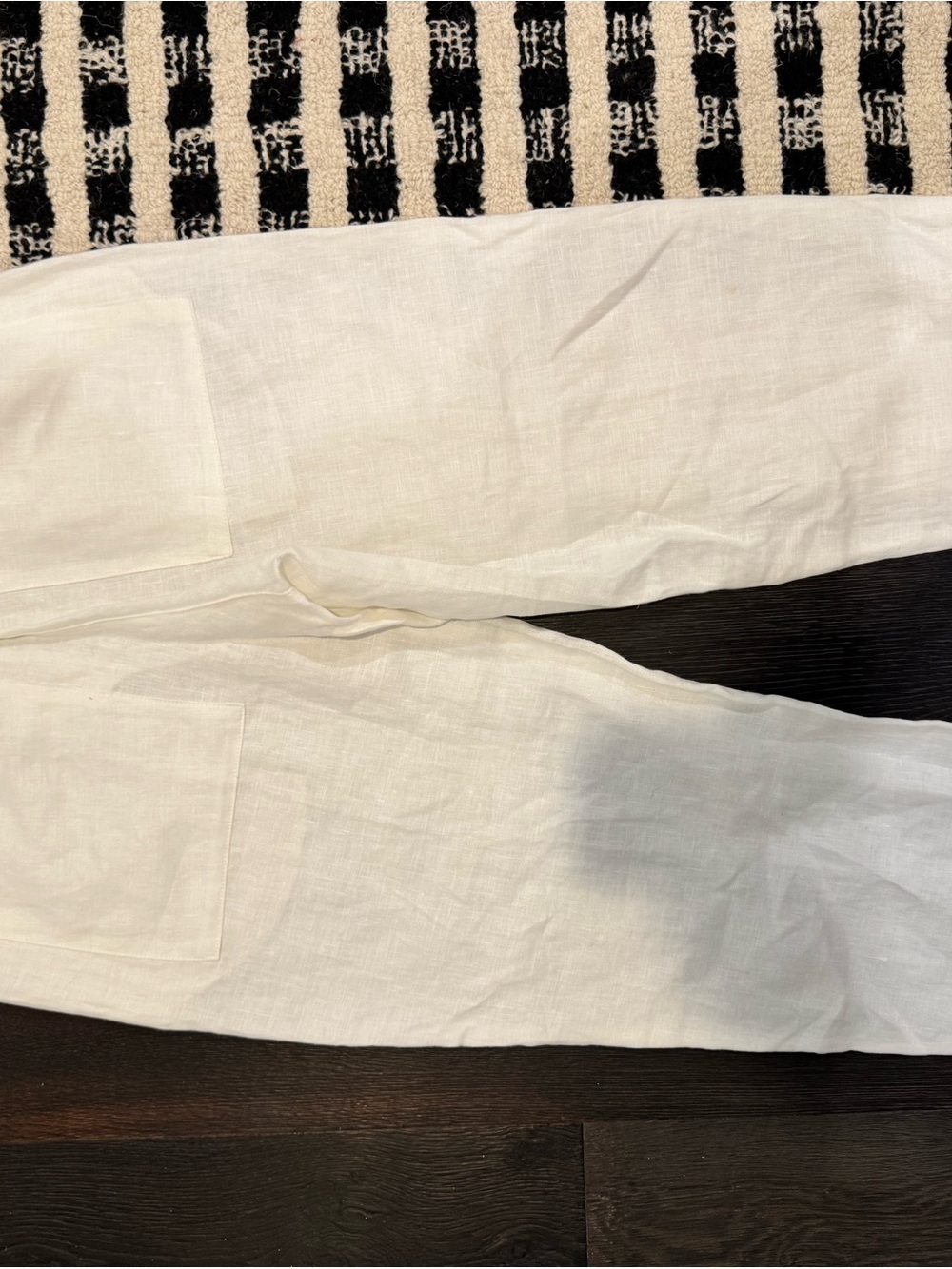 ZARA Women’s White Linen Linen Pants - Picture 5 of 6
